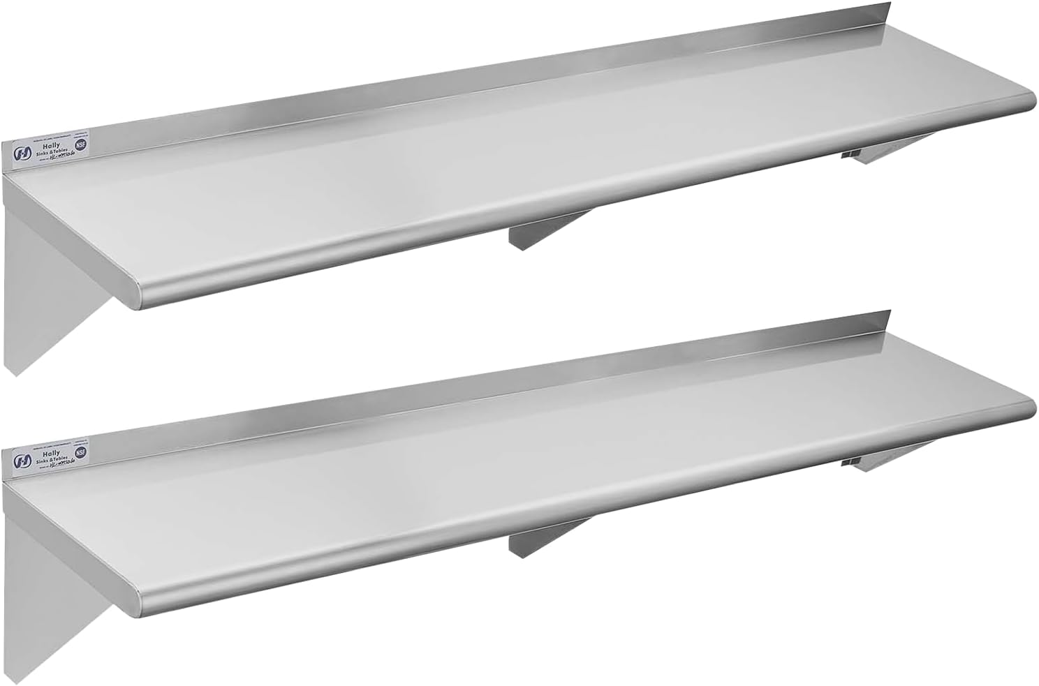 Commercial Kitchen Wall Shelves - 2 Pack 12