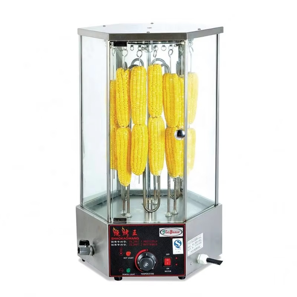Commercial Kitchen Grill - Rotary Corn Cob and Kebab Grilling