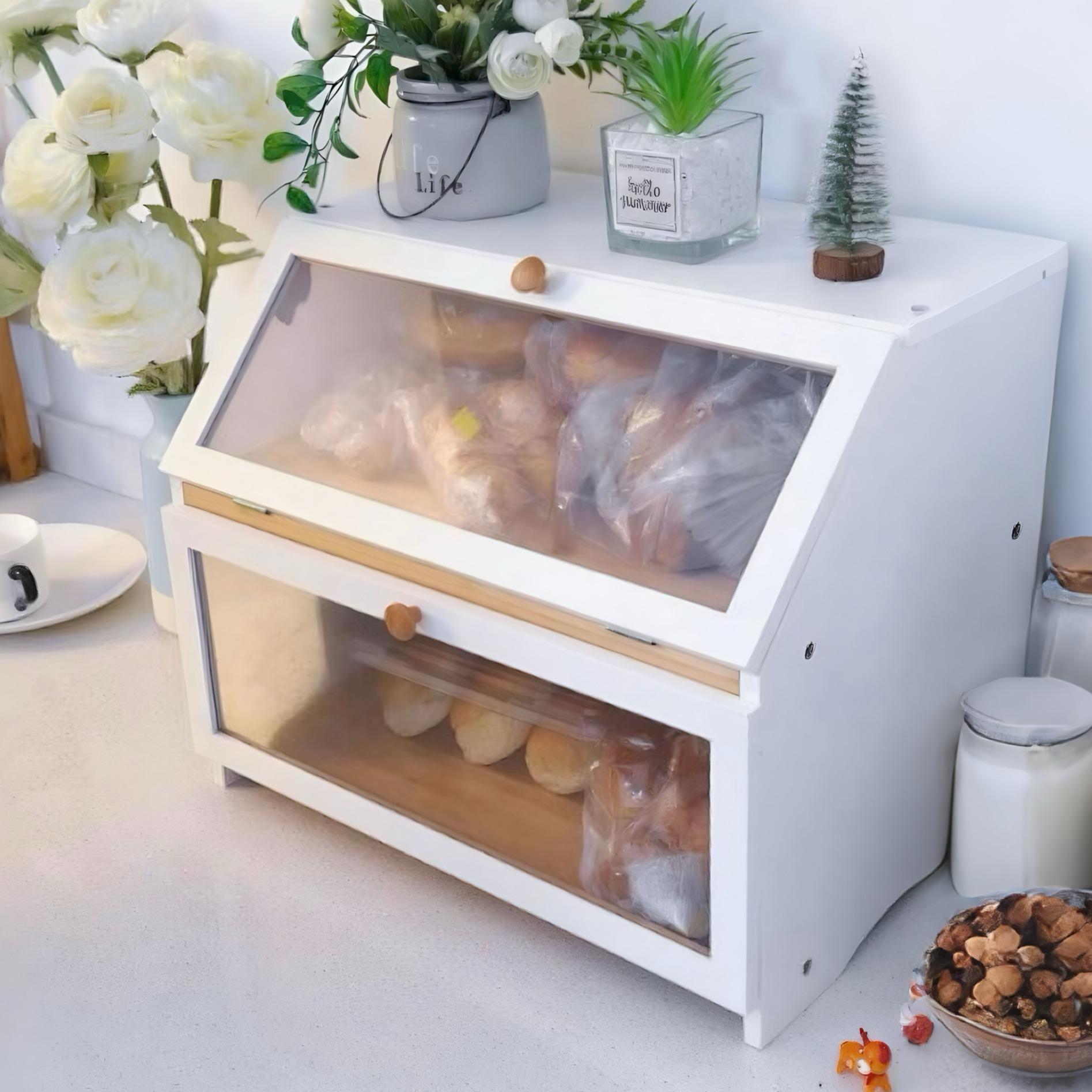 HOMEKOKO Double Layer Bread Bo - Commercial Kitchen Utensil Organizer review and price
