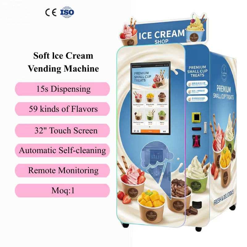 Ice Cream Vending Machine Auto - Soft Serve Ice Cream Machine review and price