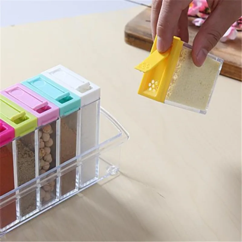 Transparent Seasoning Six Grid - Commercial Kitchen Utensil Organizer review and price