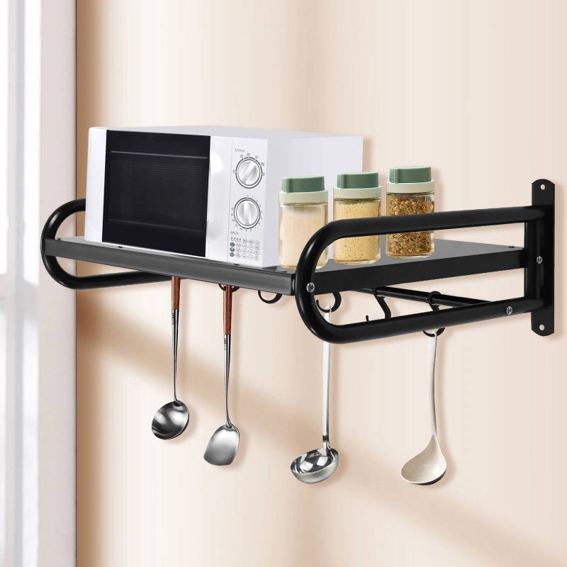 Wall-Mounted Microwave Oven Ra - Commercial Kitchen Wall Shelves review and price