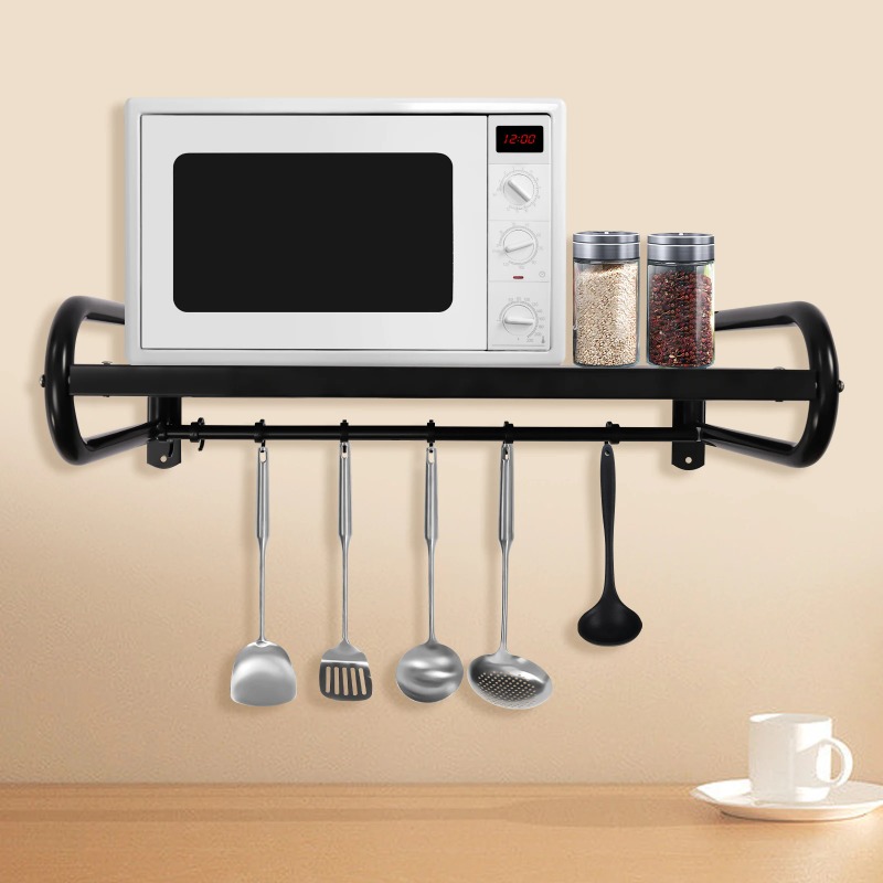Wall-Mounted Microwave Oven Ra - Commercial Kitchen Wall Shelves review and price