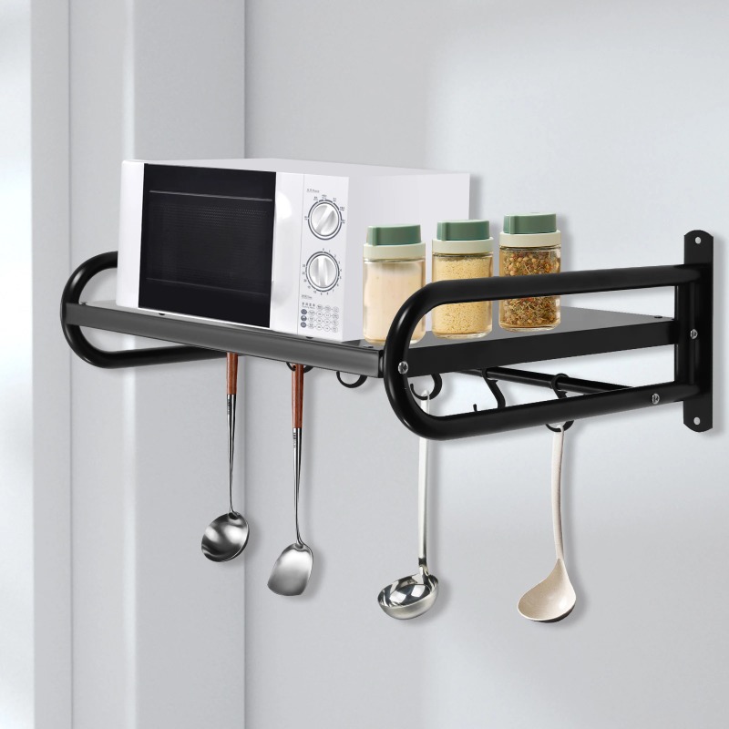 Wall-Mounted Microwave Oven Ra - Commercial Kitchen Wall Shelves review and price
