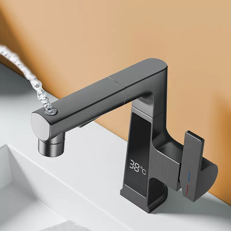 Digital Display Pulling Faucet - Commercial Kitchen Faucets review and price