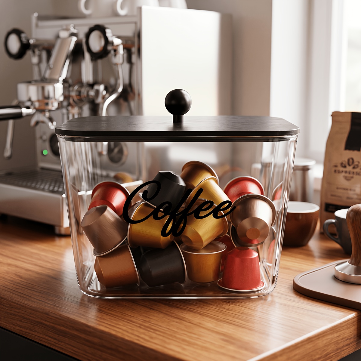 Coffee Pod Holder with Lids Pl - Commercial Kitchen Utensil Organizer review and price