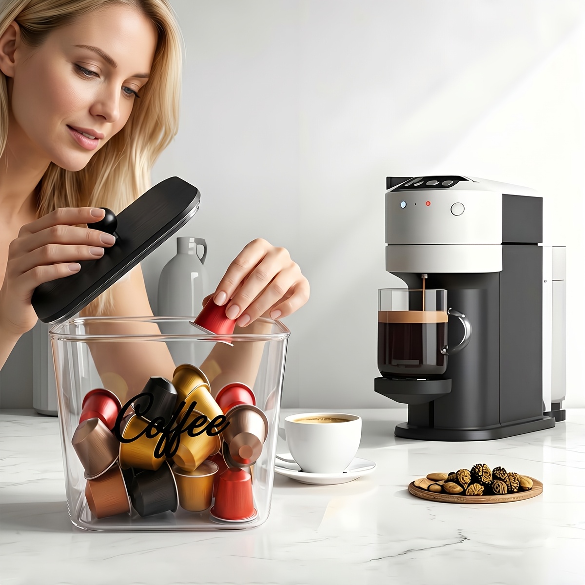 Coffee Pod Holder with Lids Pl - Commercial Kitchen Utensil Organizer review and price