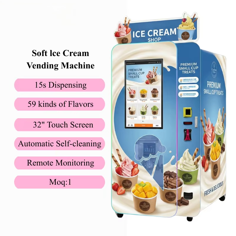 Customized Soft Ice Cream Vend - Soft Serve Ice Cream Machine review and price