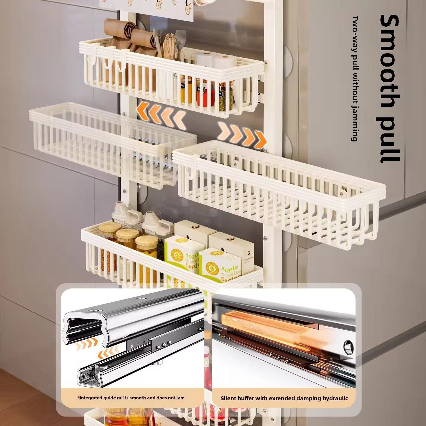 Slim Gap Storage Rack Directio - Commercial Kitchen Wall Shelves review and price