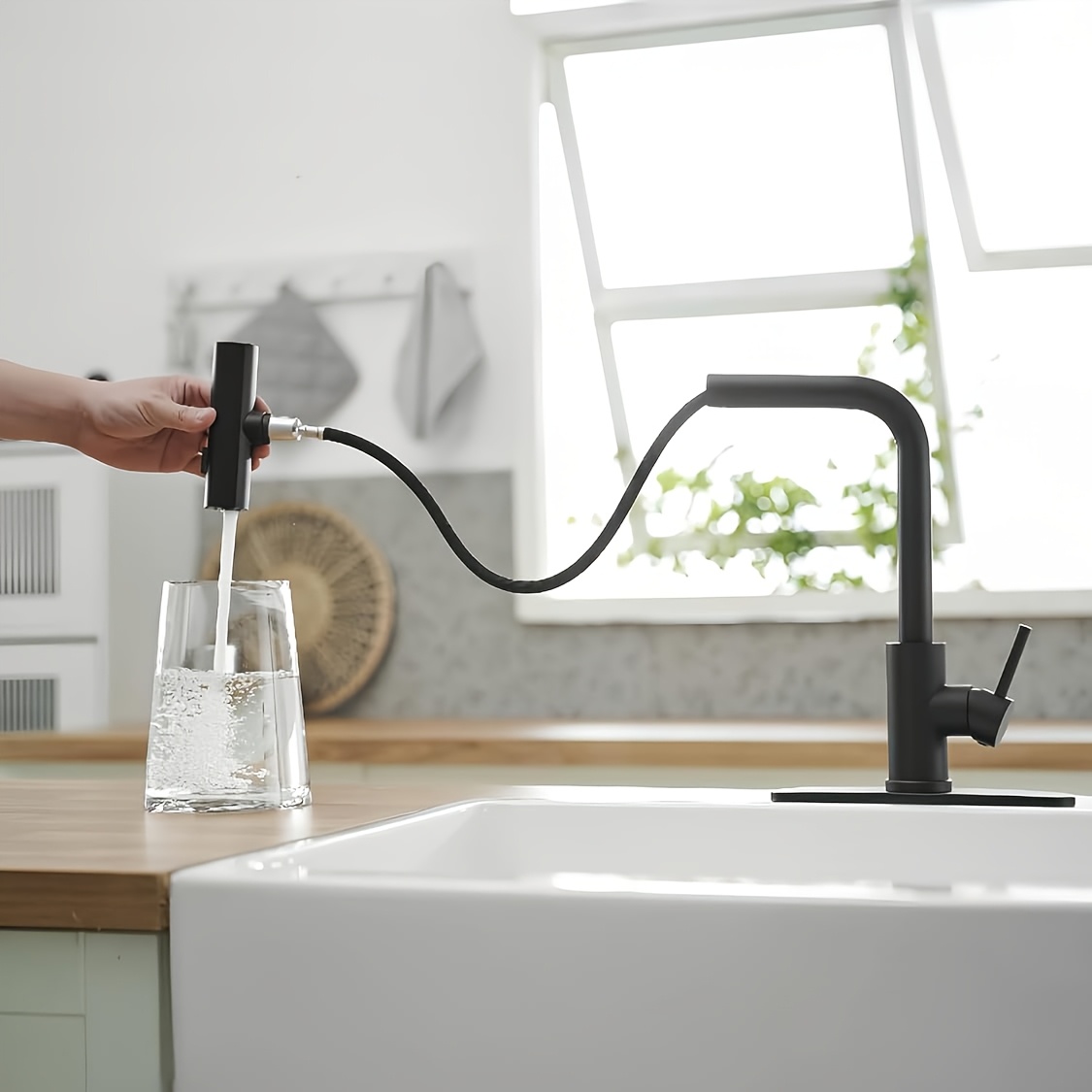 1 PC Black Kitchen Faucet With - Commercial Kitchen Faucets review and price