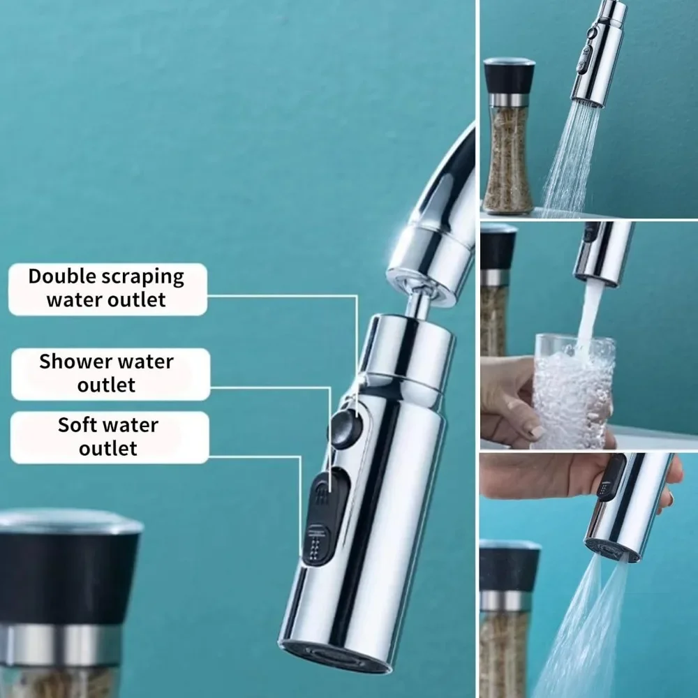 1pc 3 in1 Flexible Kitchen Fau - Commercial Kitchen Faucets review and price