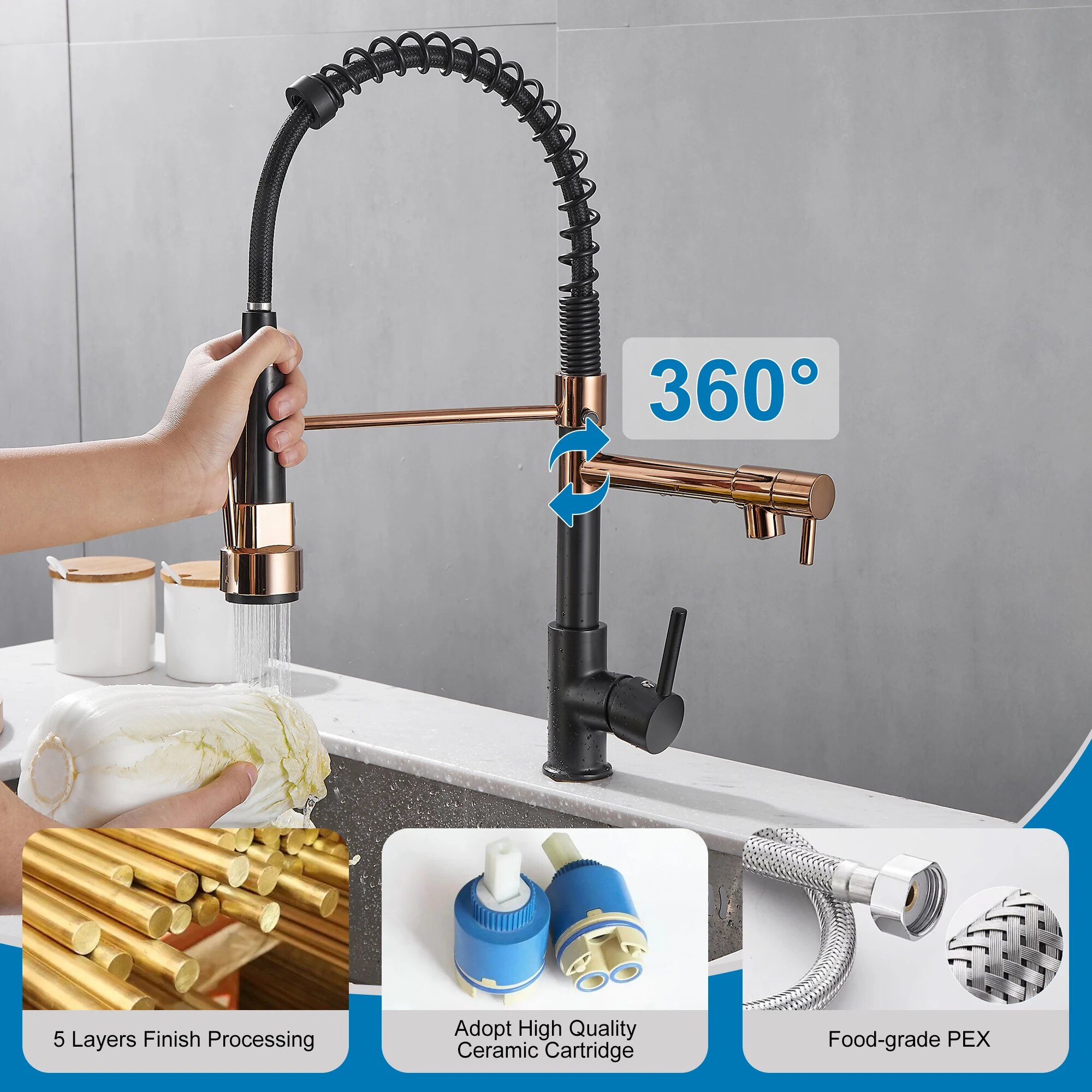 Kitchen Faucet with Pull Down  - Commercial Kitchen Faucets review and price
