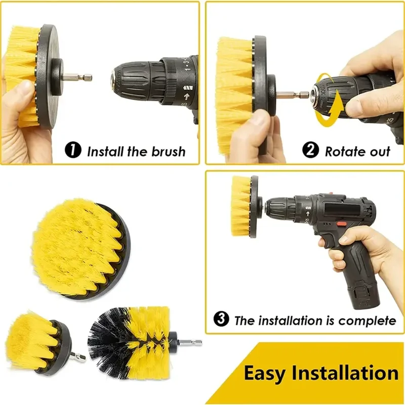 3 pcs/set drill brush set powe - Commercial Kitchen Tiles review and price