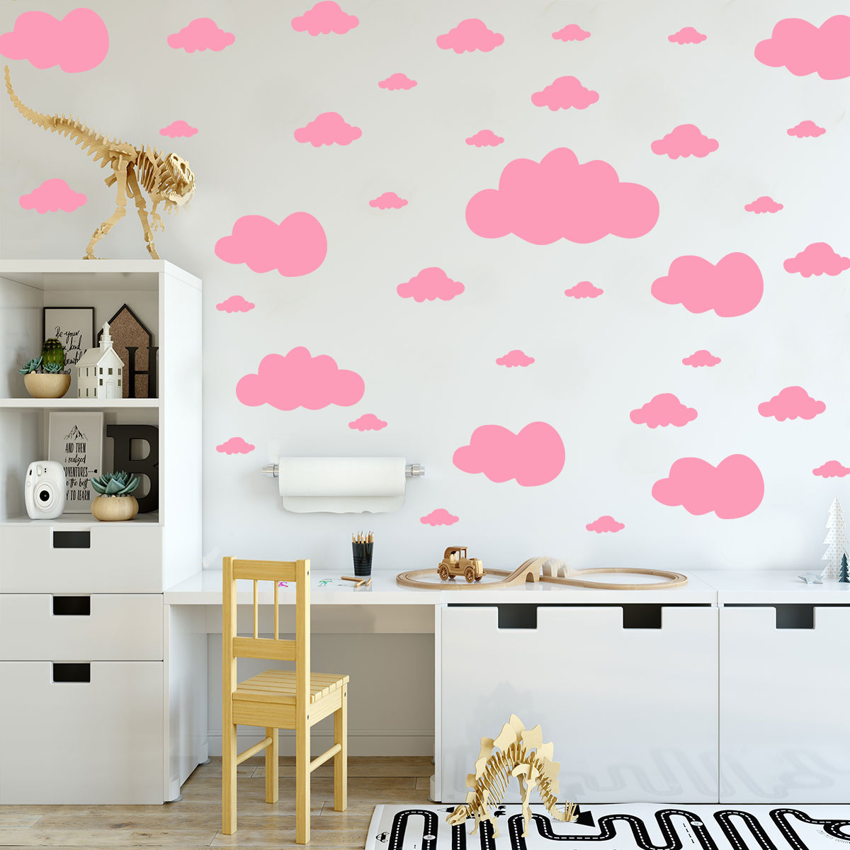 68 Pcs DIY Clouds Wall Sticker - Commercial Kitchen Tiles review and price