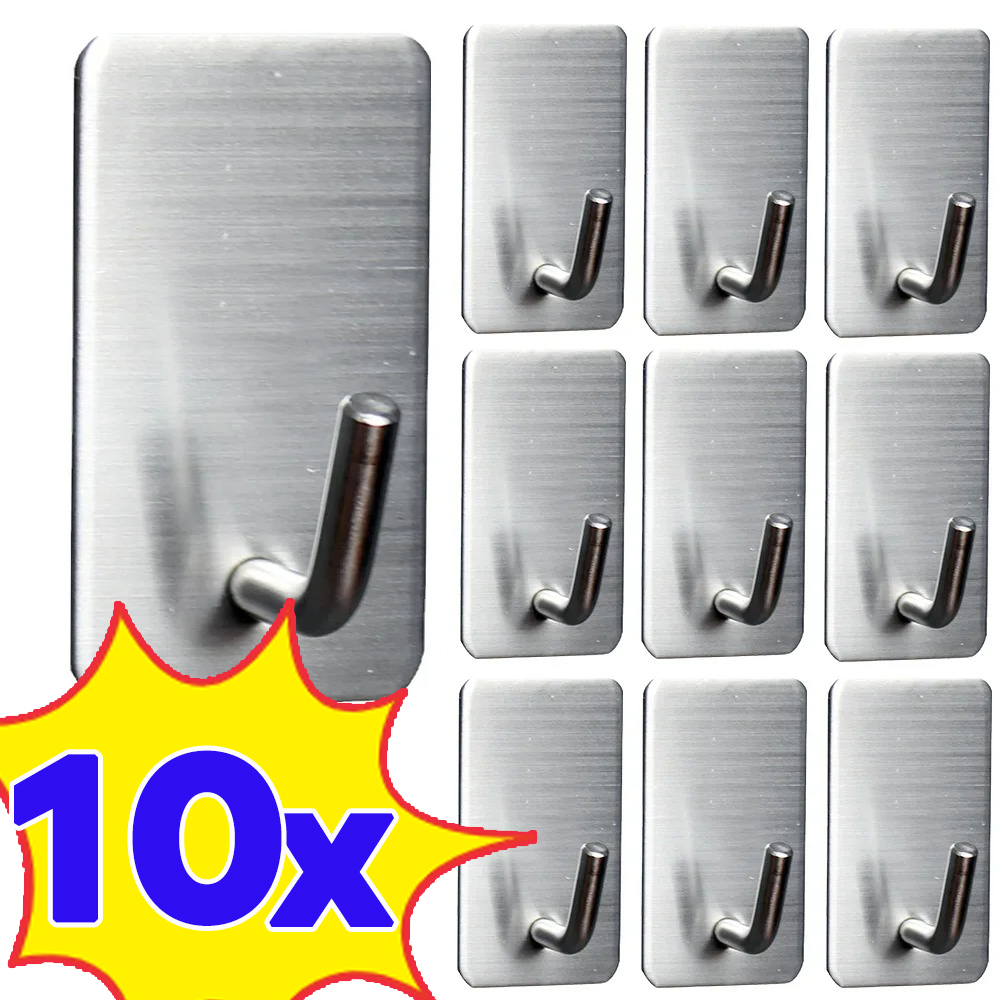 1-10Pcs Self Adhesive Hook Sta - Commercial Kitchen Wall Shelves review and price