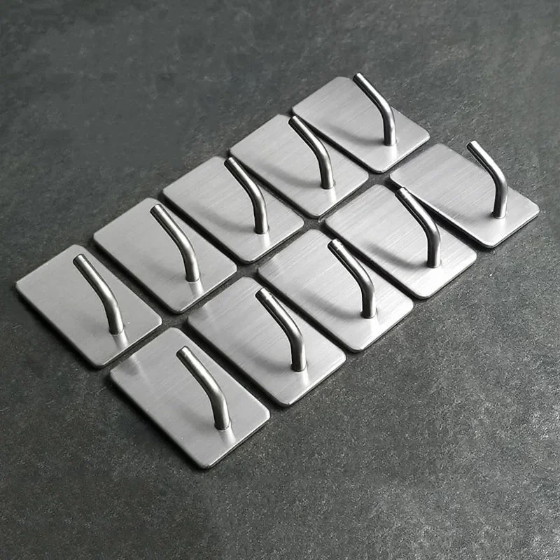 1-10Pcs Self Adhesive Hook Sta - Commercial Kitchen Wall Shelves review and price