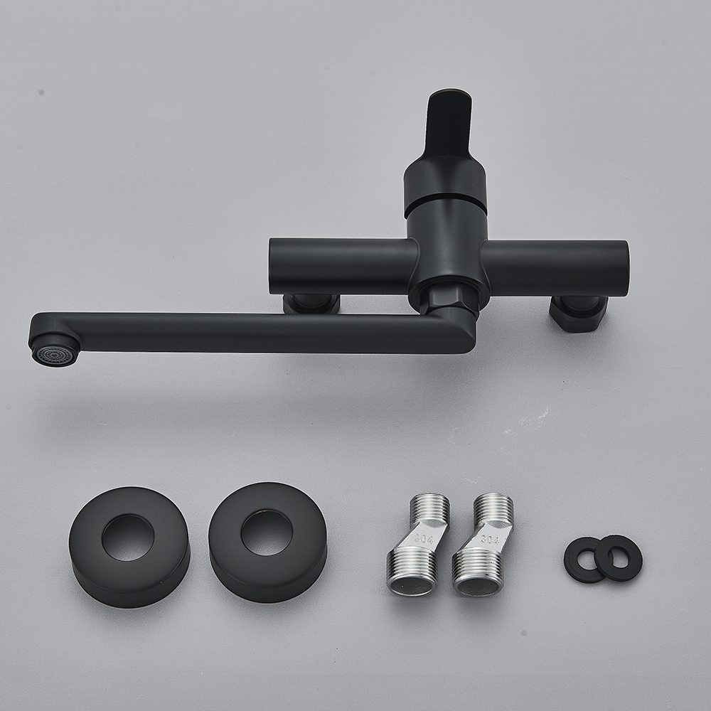 Black Wall Mounted Kitchen Fau - Commercial Kitchen Faucets review and price