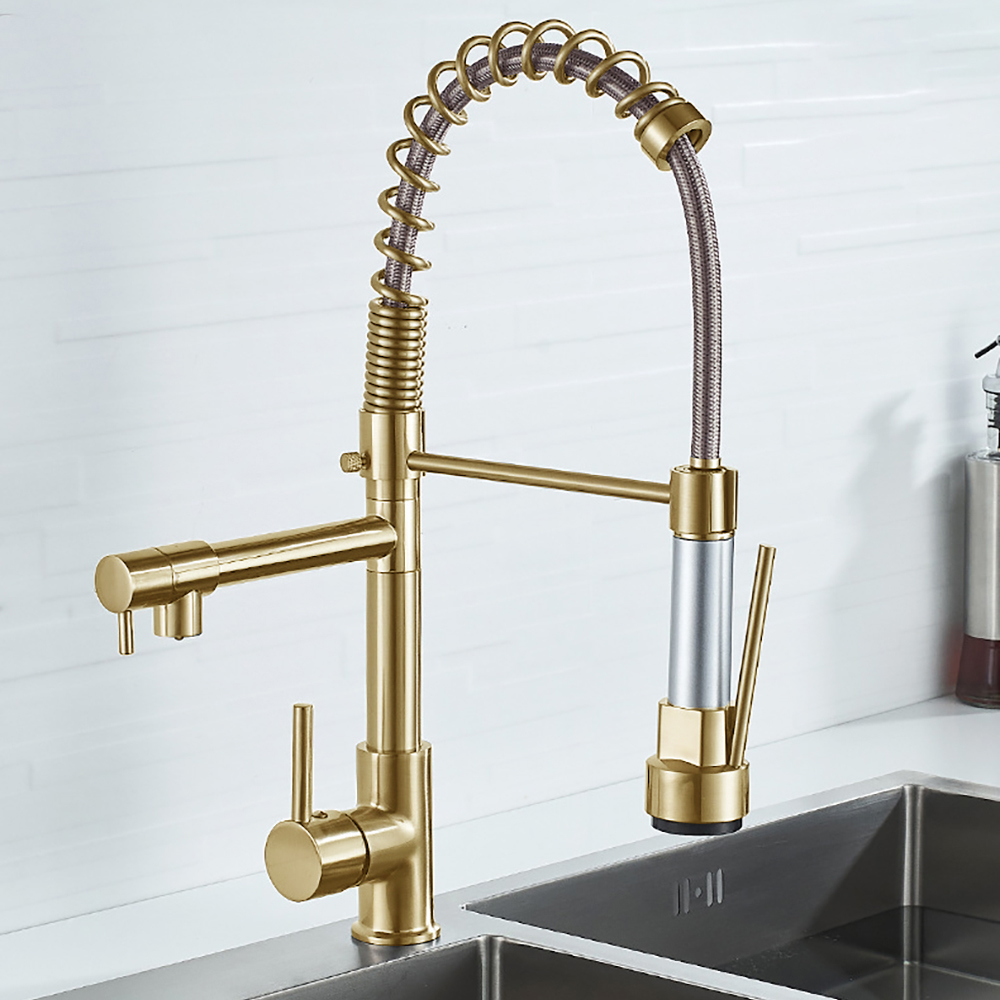 DQOK Black Brushed Spring Pull - Commercial Kitchen Faucets review and price