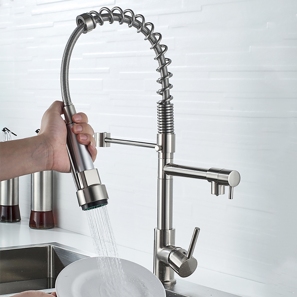 DQOK Black Brushed Spring Pull - Commercial Kitchen Faucets review and price